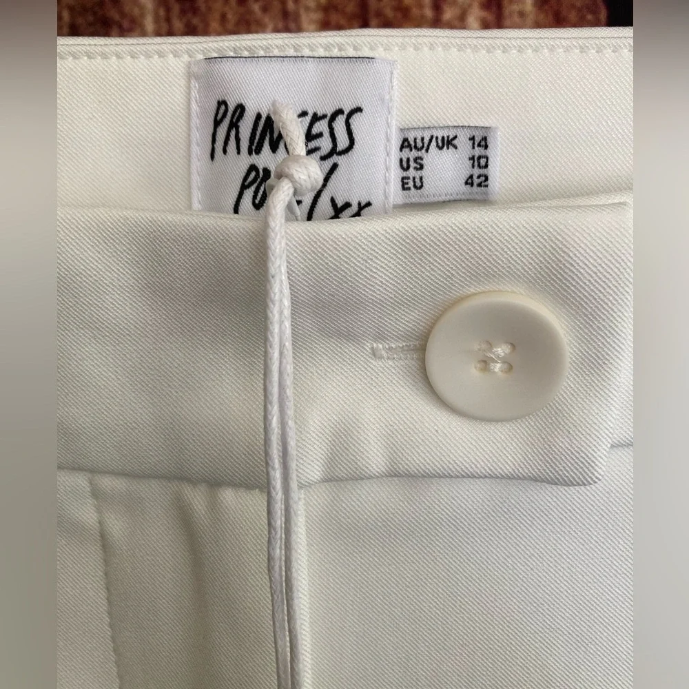 Princess Polly | NWT HUXLEY White Wide Leg Bottoms - Picture 7 of 8